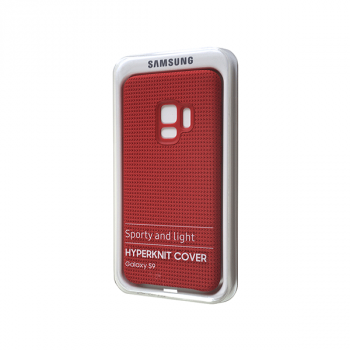 Samsung EF-GG960FREGWW Hyperknit Cover Galaxy S9 rot