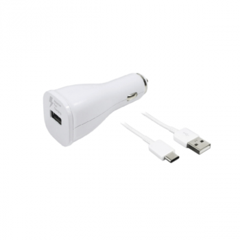 Samsung EP-LN915CB KFZ-Schnellladegerät 15W USB Typ C weiß