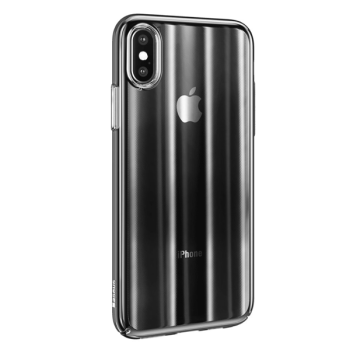 Baseus Aurora – Farbverlauf - Schutzhülle für Apple iPhone XS / X schwarz (WIAPIPH58-JG01)