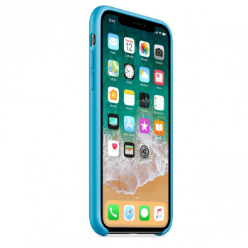 cyoo Silicon Cover für Apple iPhone XS / X blau