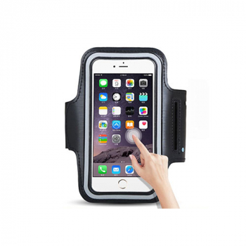 Pure² Classic-Series Universal Sport Armband Tasche für Smartphones bis 6" Zoll schwarz