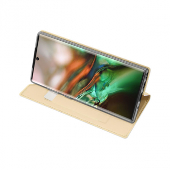 DUX DUCIS Skin Pro Flip Tasche für Samsung Galaxy Note 10+ PLUS gold