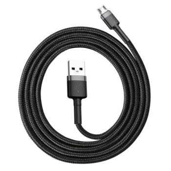 Baseus micro USB Datenkabel/Ladekabel, Nylon Geflochten schwarz (3m)