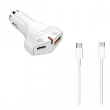 Durata KFZ-Ladegerät QC USB +PD Port 36W USB-A / USB-C