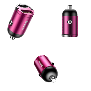 Baseus Tiny Star Mini USB KFZ Schnellladegerät 5A, 30W 3.0 pink (VCHX-A04)