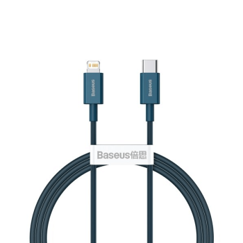 Baseus Superior Daten-/Ladekabel Type-C zu Lightning Schnellladekabel Power Delivery 20W blau (1m)