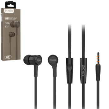 Celebrat SKY-1 In Ear Stereo Headset mit Mikrofon, schwarz