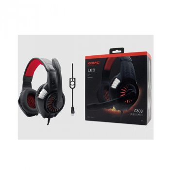 KOMC On-Ear Stereo PC Gaming Headset G308, schwarz