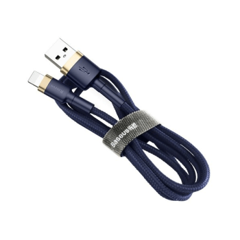 Baseus Cafule Ladekabel/Datenkabel Nylon geflochten strapazierfähig USB / Lightning 1,5A für iPhone, Airpods, iOad, blau (2M)