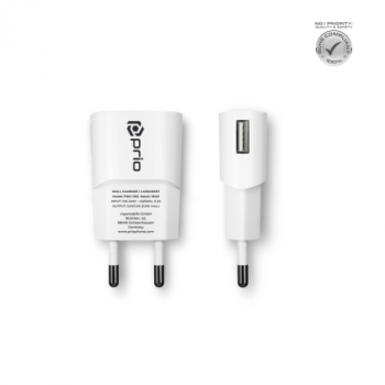 Prio Universal Netz-Ladegerät 5W/1A (USB-A) weiß