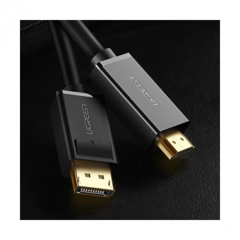 Ugreen unidirektionales DisplayPort-zu-HDMI-Kabel 4K 30Hz 32 AWG, schwarz (2m)