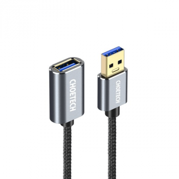 Choetech USB 3.0 (männlich) - USB 3.0 (weiblich) Kabelverlängerung grau (2m)