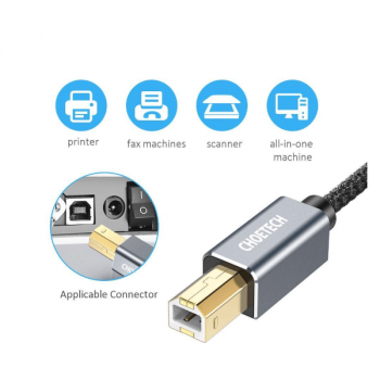 Choetech USB - USB Typ B Kabel Drucker schwarz (3m)