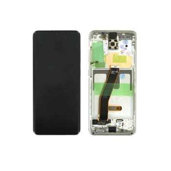 Samsung Galaxy S20/S20 5G SM-G980F/SM-G981F LCD Display + Rahmen grau/silber