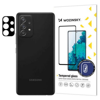 Wozinsky 9H gehärtetes (Full Cover) Kamera-Schutzglas für Samsung Galaxy A53 5G, schwarz