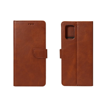 starfix Book-Wallet Schutz-Hülle für Samsung Galaxy S10 (SM-G973F), dunkelbraun