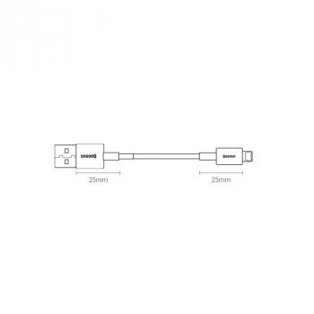 Baseus Superior USB-Kabel zu Lightning Lade-/Datenkabel 2.4A 1 m Weiß (CALYS-A02)