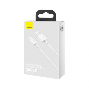 Baseus Superior USB-Kabel zu Lightning Lade-/Datenkabel 2.4A 1 m Weiß (CALYS-A02)