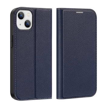 Dux Ducis Skin X2 Magnet Flip-Hülle für iPhone 14, blau