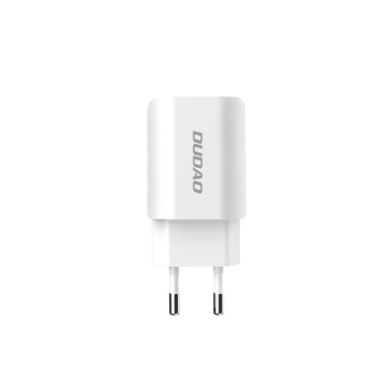 Dudao Netz-Ladegerät 2x USB 5V / 2.4A + Lightning Ladekabel, weiß (A2EU)