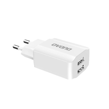 Dudao Netz-Ladegerät 2x USB 5V / 2.4A + Lightning Ladekabel, weiß (A2EU)