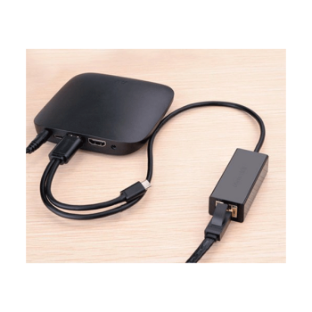 Ugreen externer Netzwerkadapter RJ45 - USB 2.0 100 Mbps Ethernet schwarz (CR110 20254)