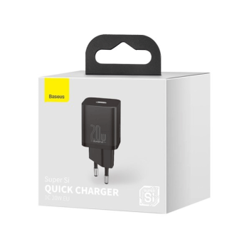 Baseus Super Si 1C Schnellladegerät USB-C 20W Power Delivery schwarz (CCSUP-B01)