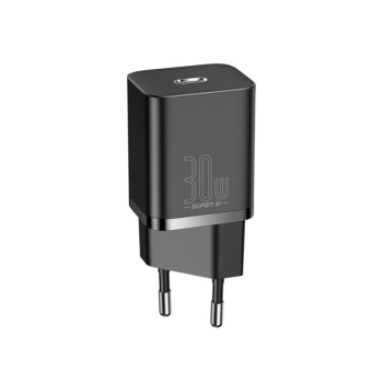 Baseus Super Si 1C Schnellladegerät USB-C 30W Power Delivery Quick Charge schwarz