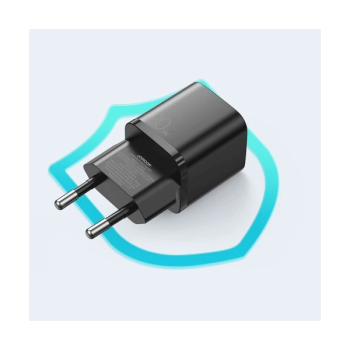 Joyroom Smart Design Schnellladegerät USB-C 20W Power Delivery Quick Charge 3.0 AFC schwarz (L-P202)