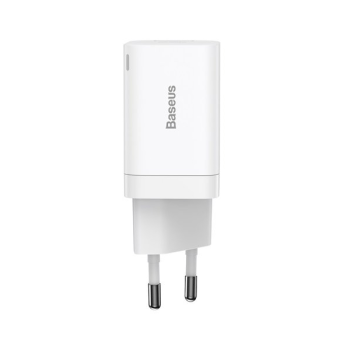 Baseus Super Si Pro USB-A / USB-C Schnellladegerät 30W Power Delivery weiß (CCSUPP-E02)