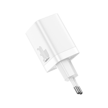 Baseus Super Si Pro USB-A / USB-C Schnellladegerät 30W Power Delivery weiß (CCSUPP-E02)