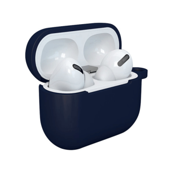 starfix Silikon-Hülle für Apple AirPods 3  inkl. Karabinerhacken, blau