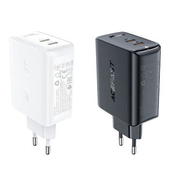 Acefast A29 PD50W GaN (USB-C + USB-C) Dual-Port-Ladegerät weiss