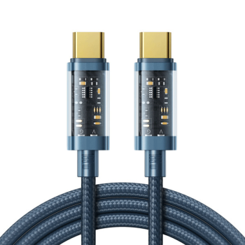 Joyroom USB Type-C zu USB Type-C 100W Ladekabel/Datenkabel 1,2m blau (S-CC100A12)