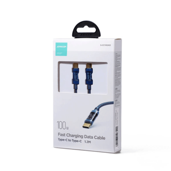 Joyroom USB Type-C zu USB Type-C 100W Ladekabel/Datenkabel 1,2m blau (S-CC100A12)