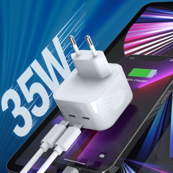 Choetech Ladegerät 35W 2 x USB-C PD weiß (Q5008)