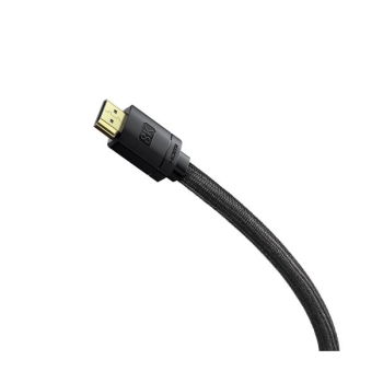 Baseus HDMI 2.1 Kabel 8K 60 Hz 48 Gbps/4K 120 Hz/2K 144 Hz 3D eARC QMS Dynamic HDR VRR ALLM 3m schwarz