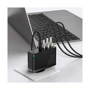 Baseus GaN2 Pro Schnellladegerät 100W USB / USB Typ-C Quick Charge 4+ Power Delivery, schwarz