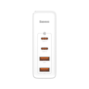 Baseus GaN2 Pro Schnellladegerät 100W USB / USB Typ-C Quick Charge 4+ Power Delivery, weiss