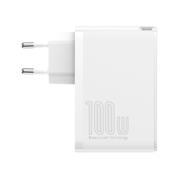 Baseus GaN2 Pro Schnellladegerät 100W USB / USB Typ-C Quick Charge 4+ Power Delivery, weiss