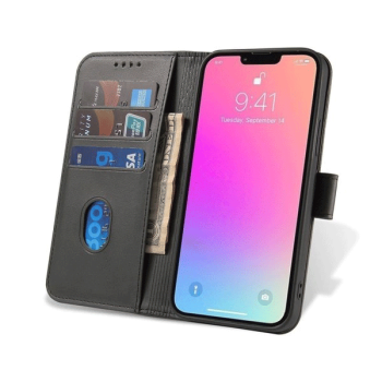 starfix Flip Wallet mit Magnet und Standfunktion für Samsung Galaxy A14 5G, schwarz