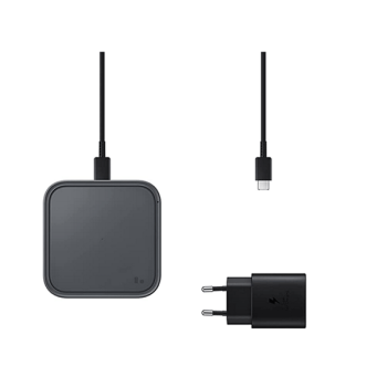 Samsung Super Fast Wireless Charger mit Schnellladeadapter schwarz (EP-P2400TBEGEU)