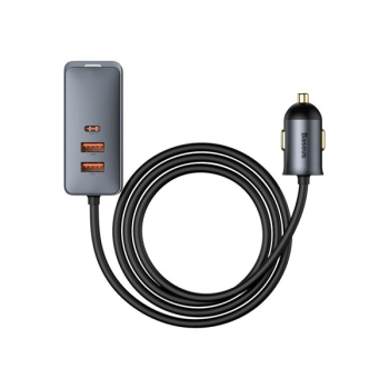 Baseus Share Together KFZ-Ladegerät 2x USB-A / 2x USB Type-C 120W PPS QC Power Delivery grau