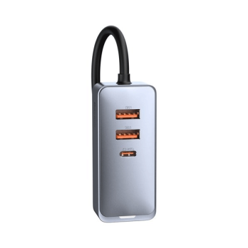 Baseus Share Together KFZ-Ladegerät 2x USB-A / 2x USB Type-C 120W PPS QC Power Delivery grau