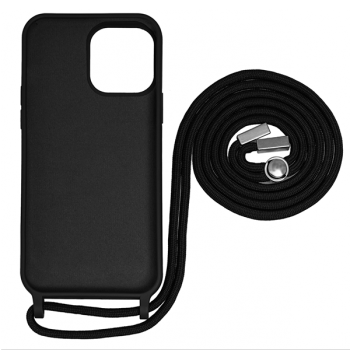 Furlo "Kordon" Silikon-Hülle S-Case Style für Apple iPhone 14 Pro Max, schwarz