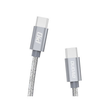 Dudao USB-C zu USB-C Ladekabel 5A 45W Power Delivery Quick Charge grau 1m (L5ProC)