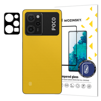 Wozinsky Full Kamera-Schutz gehärtetes Glas 9H für Xiaomi Redmi Note 12 Pro, schwarz