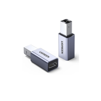 Ugreen Drucker Adapter USB Typ C - USB Typ B grau (US382)
