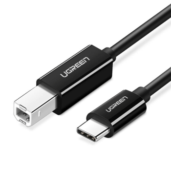Ugreen US241 USB-C 2.0 - USB-B-Kabel 1 m, schwarz