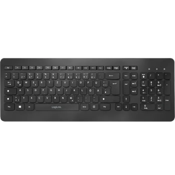 LogiLink 2.4GHz Wireless Tastatur, schwarz (ID0203)